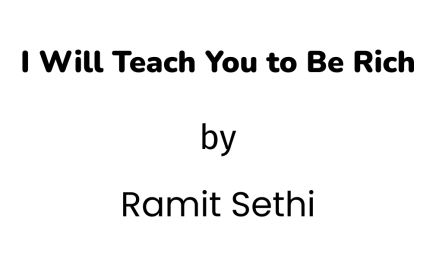 I will teach you to be rich book