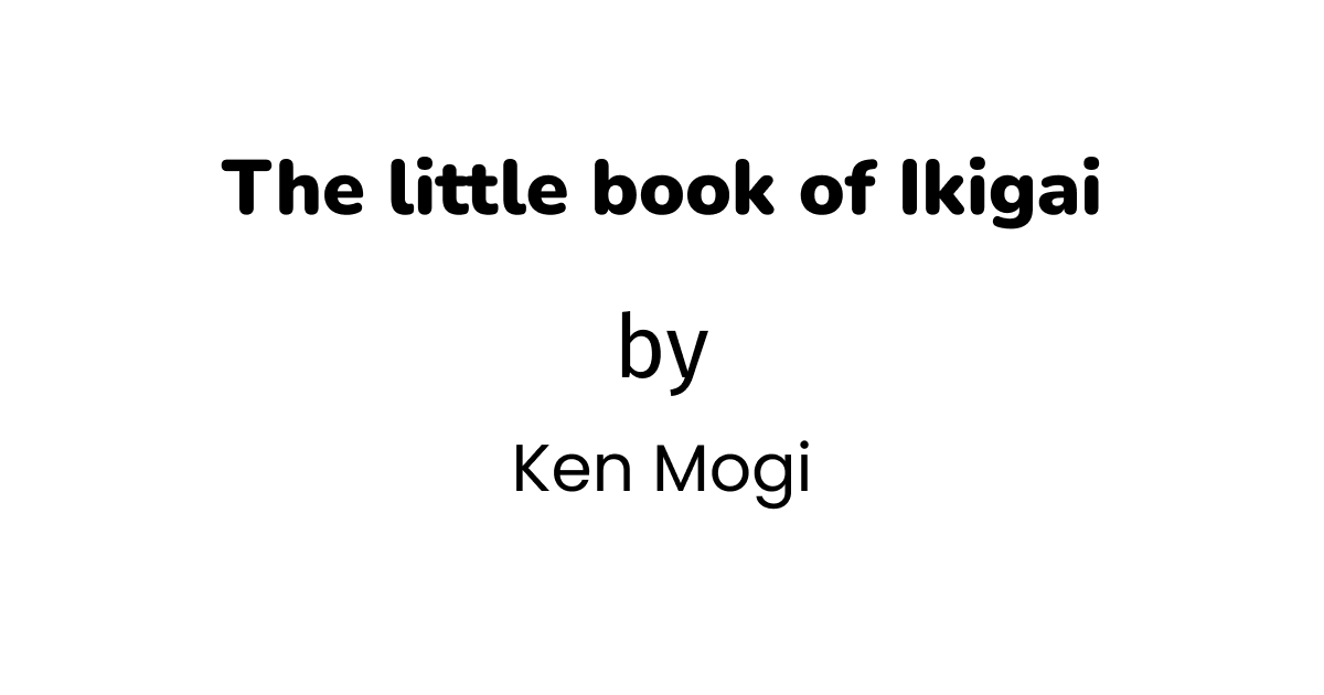 ikigai book