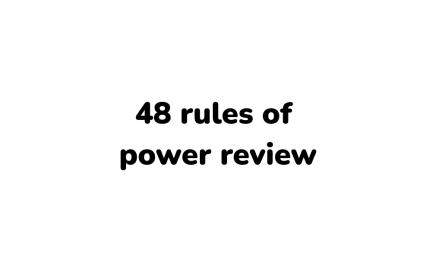 48 rules of power