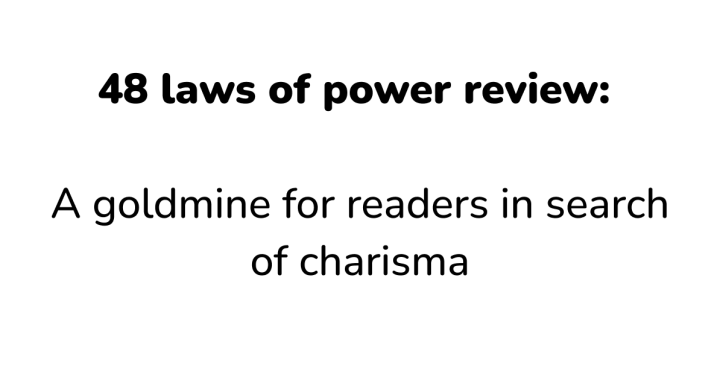 48 laws of power review