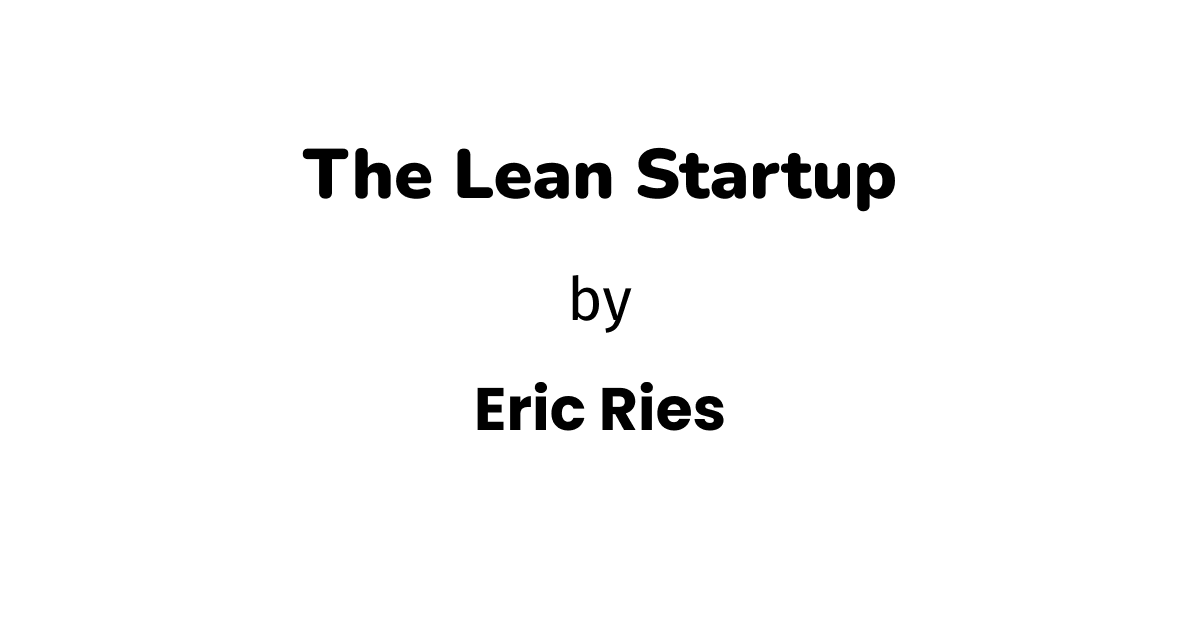 the lean startup