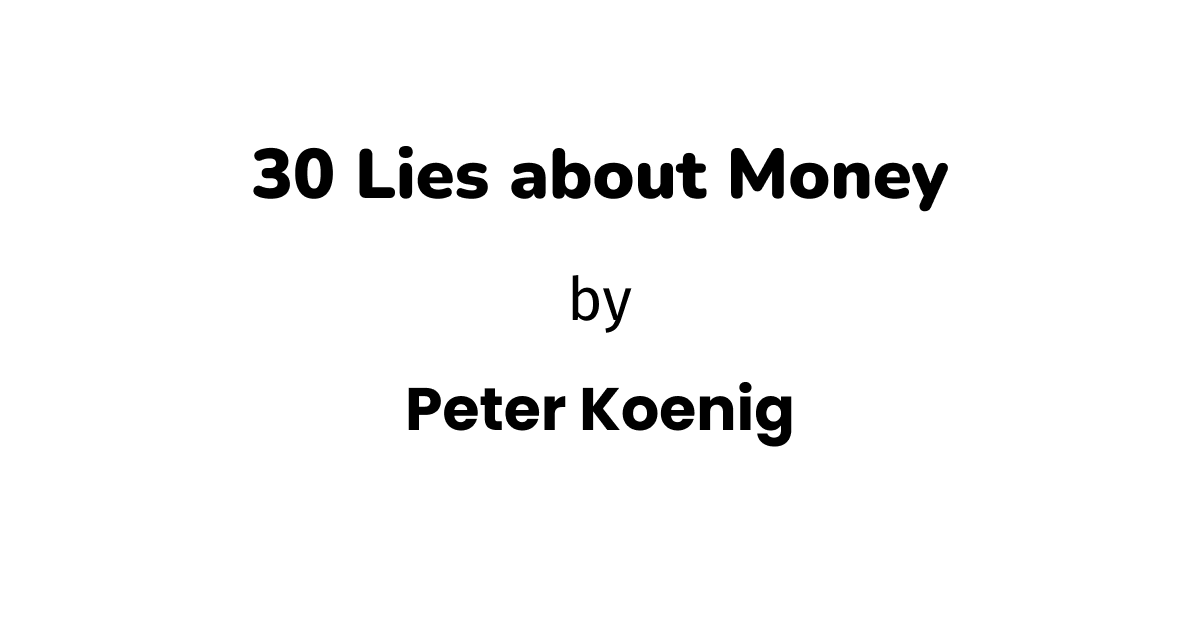 Money lies